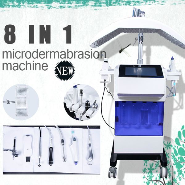 

8 в 1 бытового hydro дермабразия пилинг воды микродермабразие hydrafacial машины улучшить лицевое спокойствие кожи морщины лица уточнить пор