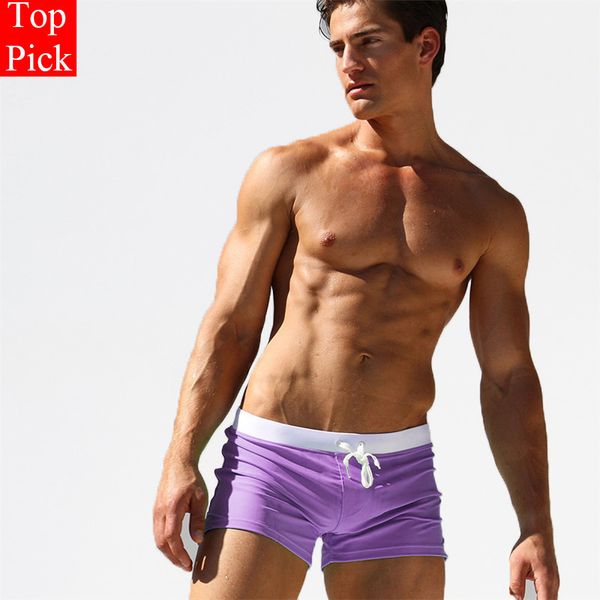 

men's swimming trunks pocket swimwear men men's swimsuit sports swimming shorts mens swim briefs zwembroek heren gay