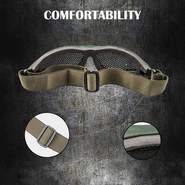 

охотничий тактический пейнтбол очки очки airsoft net tactical shock защита глаз защитные очки спорт на открытом воздухе mesh glasse