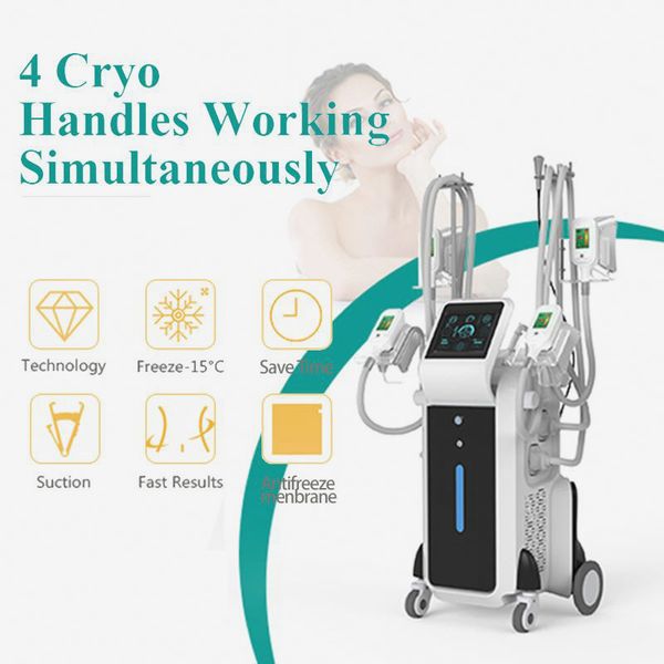 

latest portable 4 handle cryolipolysis machine fat e machine for fat reduction cryolipolisis weight reduce machine