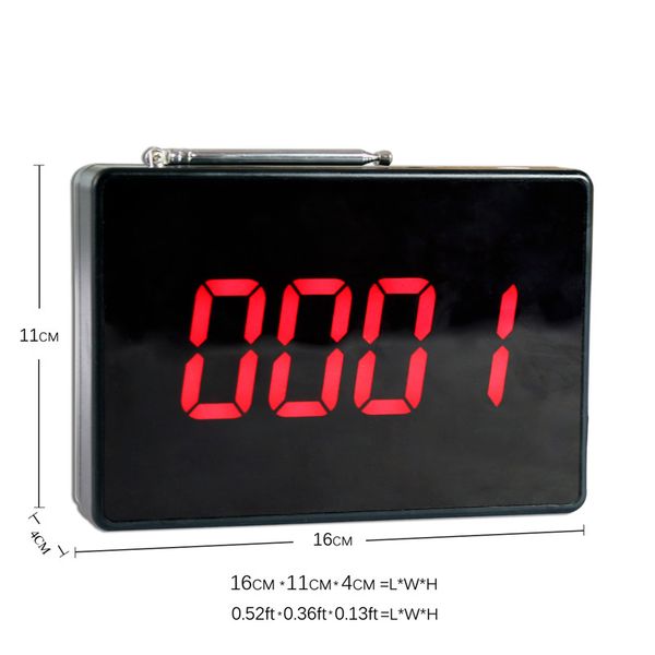 

daytech wireless calling system customers patient pager system 10pcs call buttons 1pc display receiver for restaurant caregiver