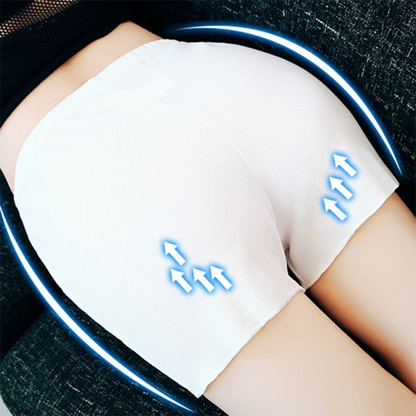 

invisible shorts shorts render pants summer gym solid color anti-light safety pants, Black;pink