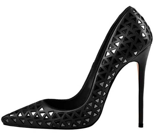 

quality women shoes heel elegant noble dress shoes high heels leather sandals shoe10 p20, Black