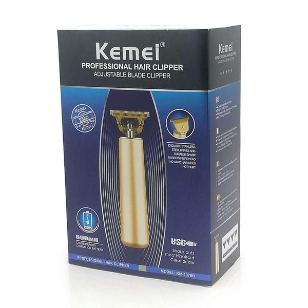 

original kemei km-1978b electric hair clipper professional electric hair clipper beard trimmer rechargeable wireless electric trimmer new
