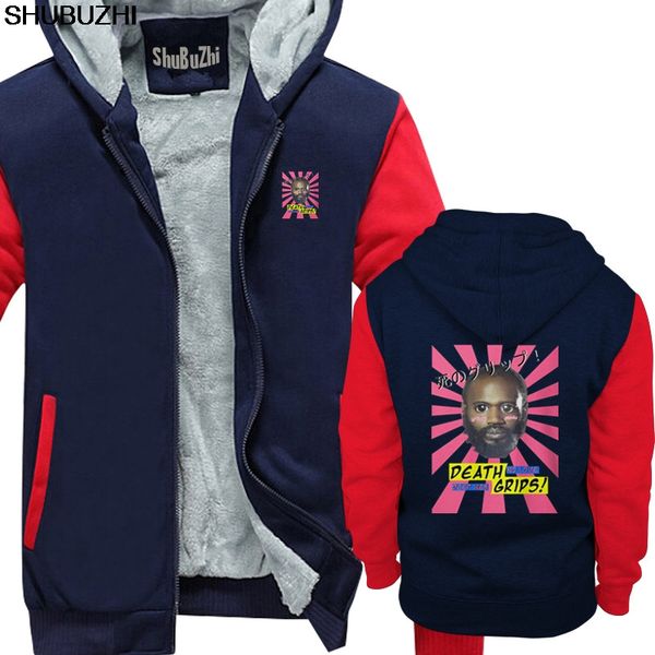 

design winter thick hoodies printing mens death grips no love desu web men's black warm coat male jacket euro size sbz1172