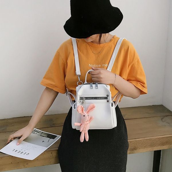 

2020 new women's backpack korean pendant ladies backpack wild fashion ladies