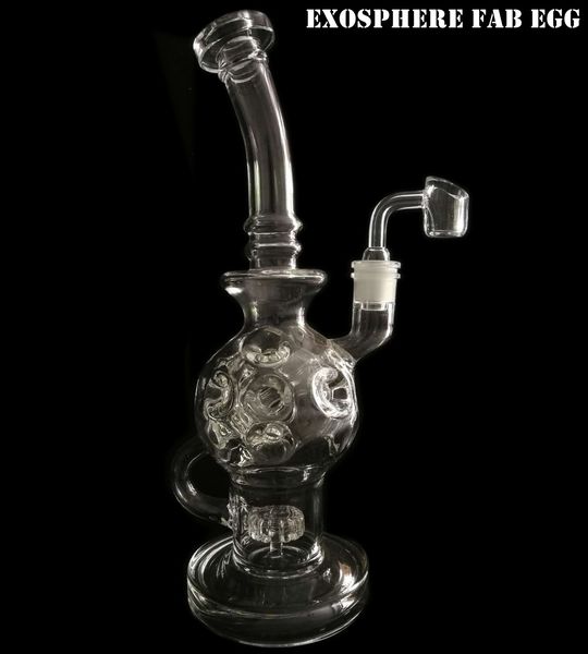 Madre-navi ball rig esosfera vetro bong fab uovo fumo vetro tubi acqua dab rig piattaforme petrolifere narghilè matrice perc vetro spesso giunto 14mm