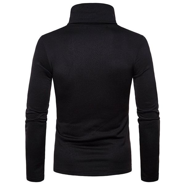 

men's warm cotton turtleneck pullover sweater 2020 new spring and winter men's turtleneck fashion sweater, White;black