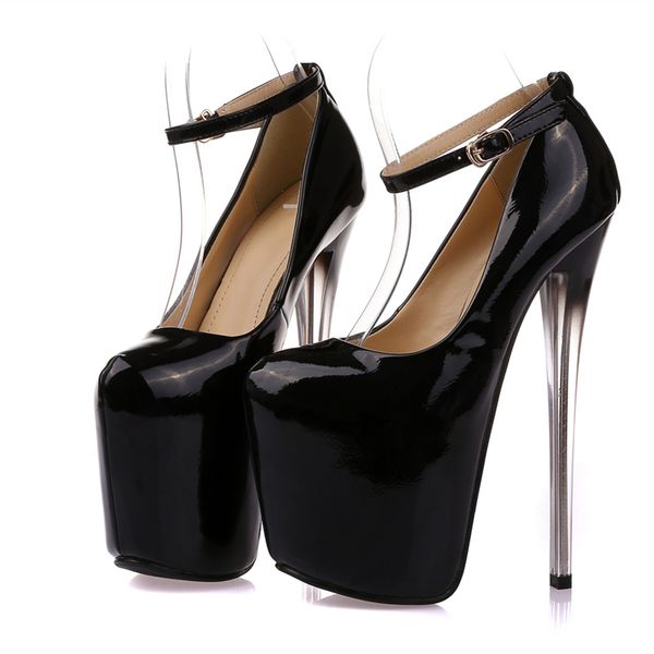 

19cm extreme high heels women shoes platform black nude women's heels shoes brand women pumps party stripper shoe