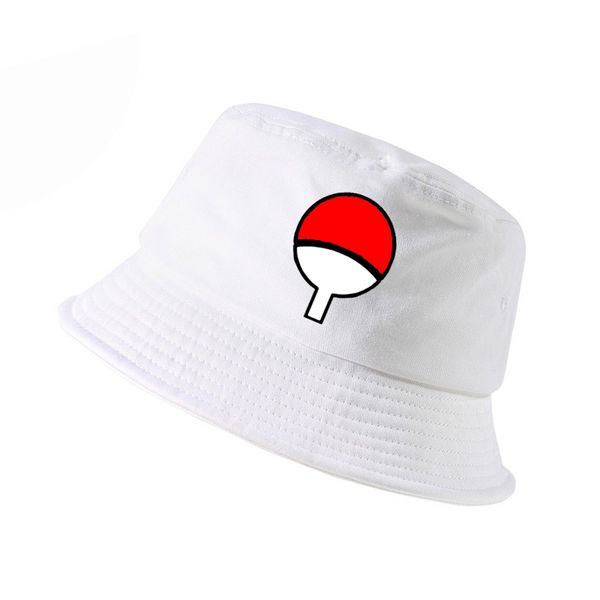 

anime naruto cosplay sasuke hat print 100% cotton bucket hat fashion casual men women naruto panama fisherman hats