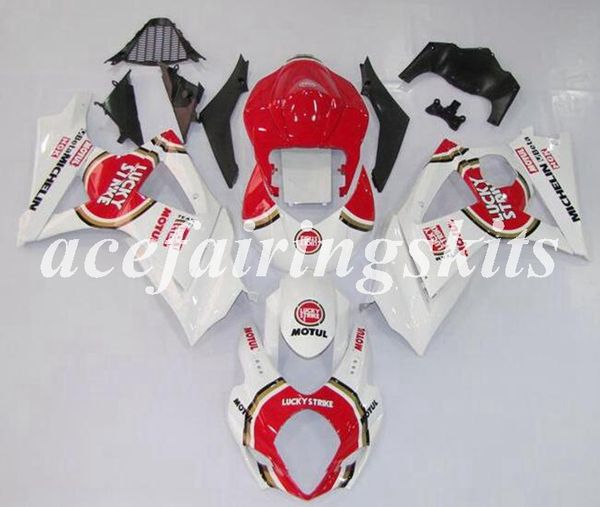 

new abs motorcycle full fairings kits fit for suzuki gsx-r1000 k7 2007 2008 07 08 bodywork set white red