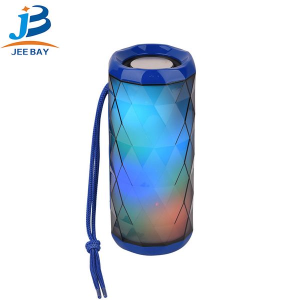 

tg167 led dazzle light wireless bluetooth speaker for mobile phone outdoor column boombox 10w stereo bass gun tf aux fm