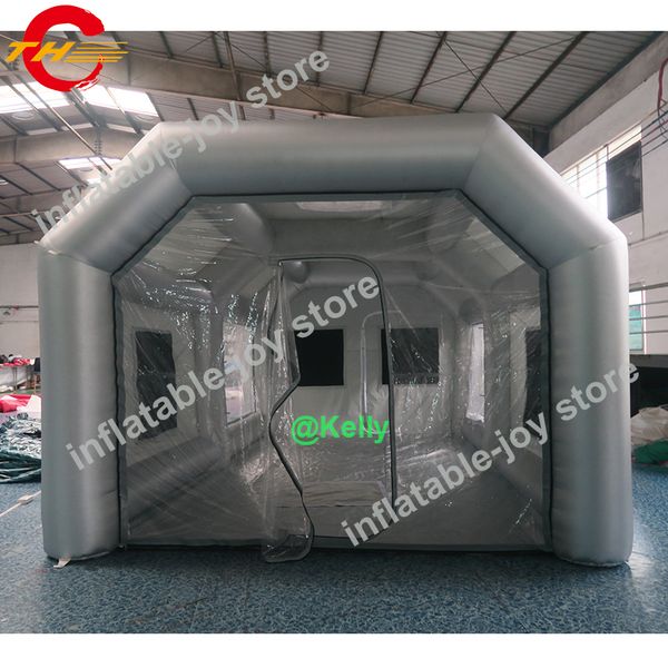 

Whole ale 8x4x3m good quality inflatable pray booth for ale portable inflatable paint booth 26x13x10ft big pray tent for car painting