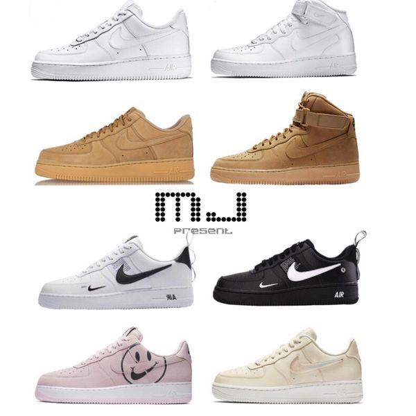 

new air 2019 force 1 af1 volt running shoes women mens trainers forced one sports skateboard warrior sneakers