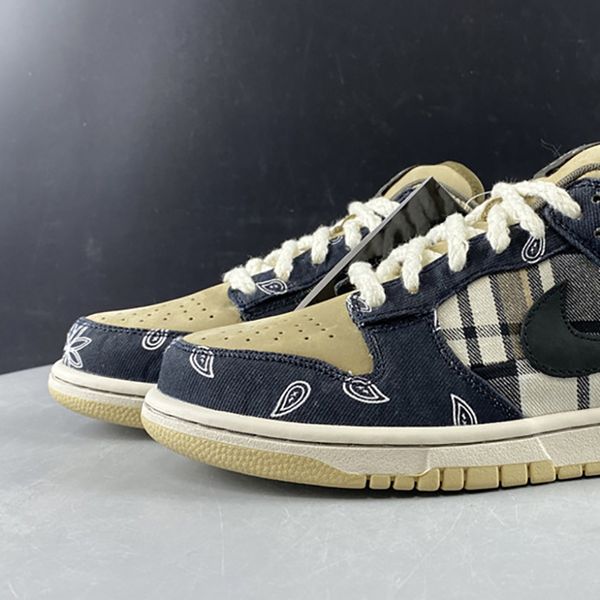 

Трэвис Скотт x SB Dunk Low TS CT5053-001 1s женщины мужчины баскетбол спортивная обувь кроссовки 3M замша лучшее качество тренеры с оригинальной коробкой