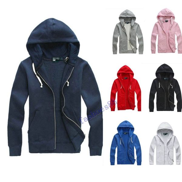 

2017 new mens polo hoodies and sweatshirts autumn winter casual with a hood sport jacket men's hoodies, Black