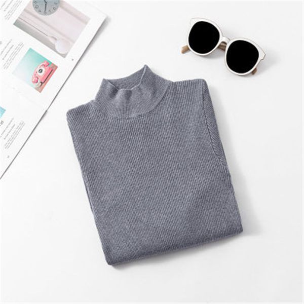 

2019 new autumn winter knitted slim pullover women turtleneck knitted sweater shirt female basic long sleeve clothing x991, White;black