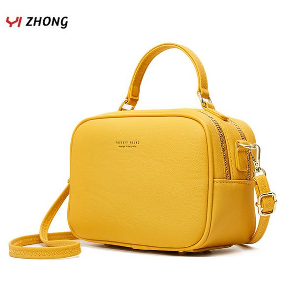 

yizhong simple luxury handbags and purses women bags designer fashion leather zipper shoulder bags crossbody tote bags for women t200408