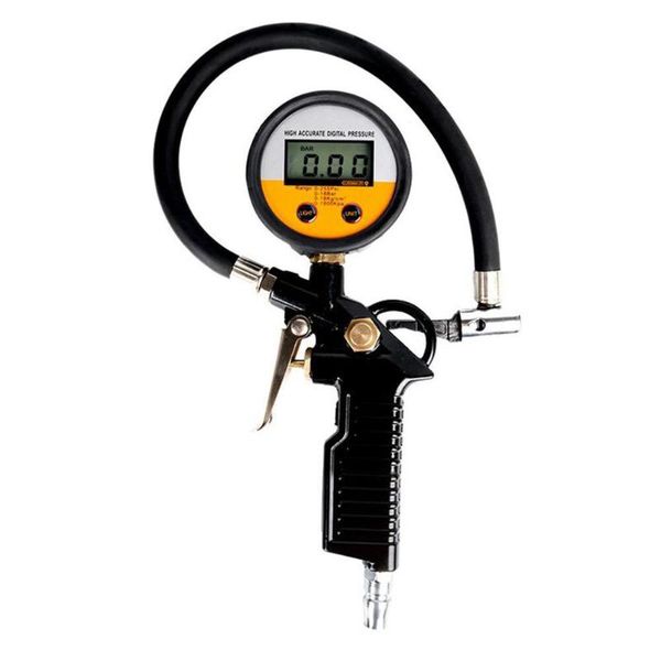 

digital car tire air pressure inflation gauge lcd display led backlight vehicle tester monitor