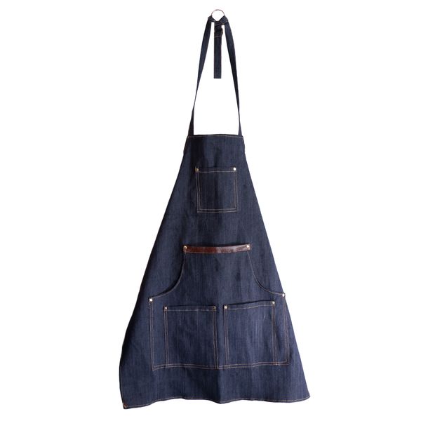 

professional stylist apron/jean hairdressing gown/painting apron/hair cape -can machine or hands to wash, Brown