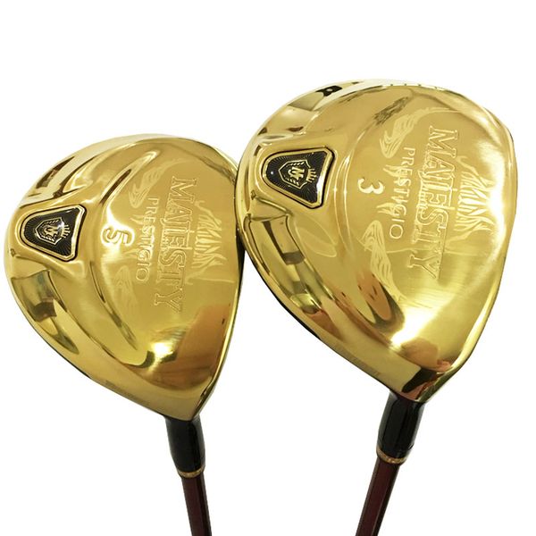 Nuovi mazze da golf Maruman Majesty Prestigio 9 Golf Fairway Wood 3/5wood Loft Golf Wood Grafite Shaft and Clubs Copertura per la spedizione gratuita