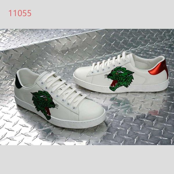

luxury shoes classic style men flat casual sport shoes genuine leather fashion color matching leisure sneakers white 01, Black