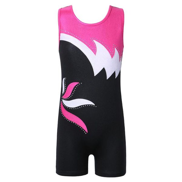 

baohulu 3-15 years kids girls gymnastic suits child sleeveless sparkly ballet dance leotards teens gymnastics leotard for girl
