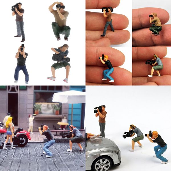 

4pcs 1:64 scene pgrapher scenario model set for children toy group