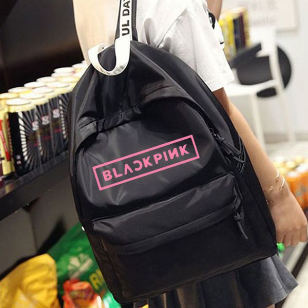 

new kpop blackpink groep hetzelfde canvas student rugzak drie kleuren beschikbaar women backpack bookbag small backpack