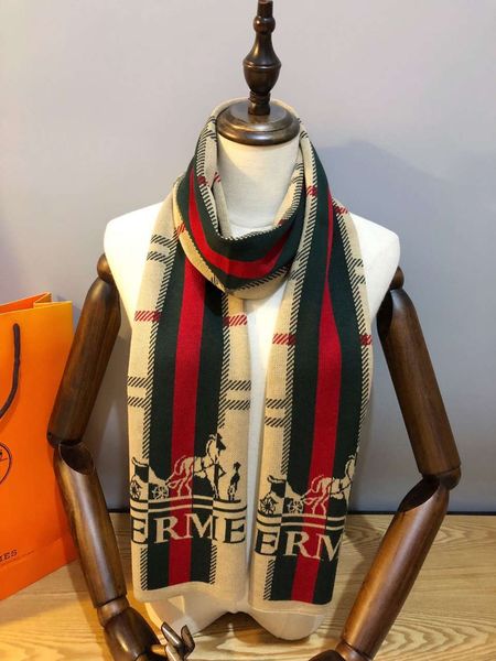 

mens woman scarfs fashion wool blend scarves for mens woman h letters highly quality size 180*30cm 2 colors optional, Blue;gray