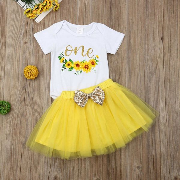 

newborn girl summer casual fashion short sleeve rompers skirt kid two-piece outfit set letter printing bodysuit clothes w, White