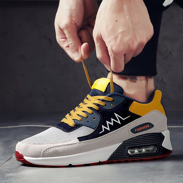 

men's fashion casual shoes sneaker 2019 spring new men shoes non-slip walking shoe zapatillas chaussure homme, Black