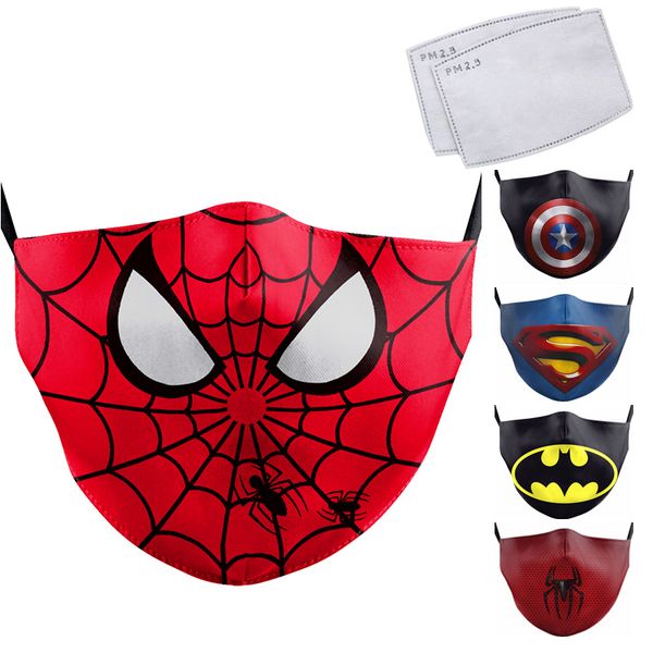 

cartoon children anime pm2.5 face masks printing masks reusable washable fabric for germ protection dust masks