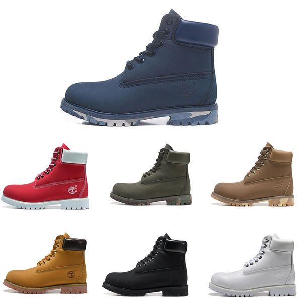 

С носками моды дизайнер роскошных сапогами для мужских зимней обуви высокого качества рынка Military Тройного Белого Черного Camo Timberland