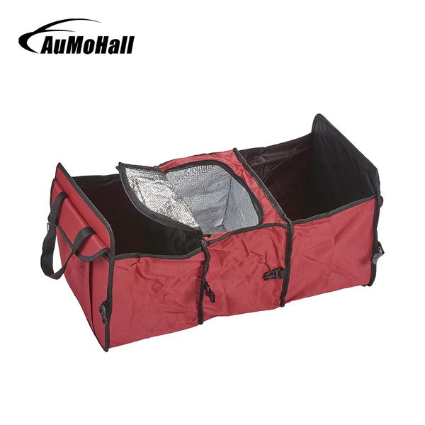 

aumohall folding car trunk storage bag oxford cloth car trunk tidy bag organizer storage box with cooler