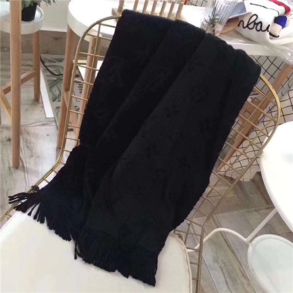 

men's and women's wool scarf shawl letter flower tassel designers style fashion casual autumn and winter scarf*001, Blue;gray