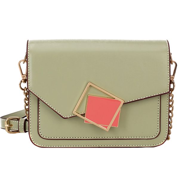 

elegant female flap square bag 2019 fashion new leather women's designer handbag lock chain shoulder messenger bags
