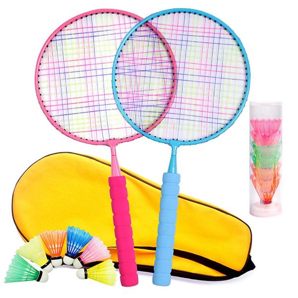 

children's beginners trainer exercise badminton racket nylon ball set outdoor parent-child sport game fitness toy badminton