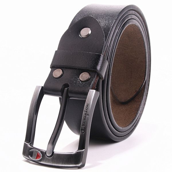 

mens women designer cowskin belts print belt for women luxury brand leather belts male business straps needle buckle, Black;brown