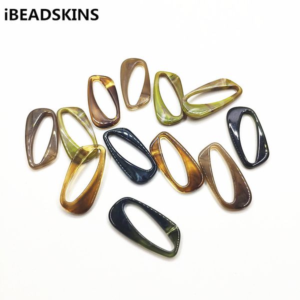 

new arrival 39x19mm 200pcs acrylic oval shape charm/connectors for earrings/earrings accessories/earring parts diy, Blue;slivery