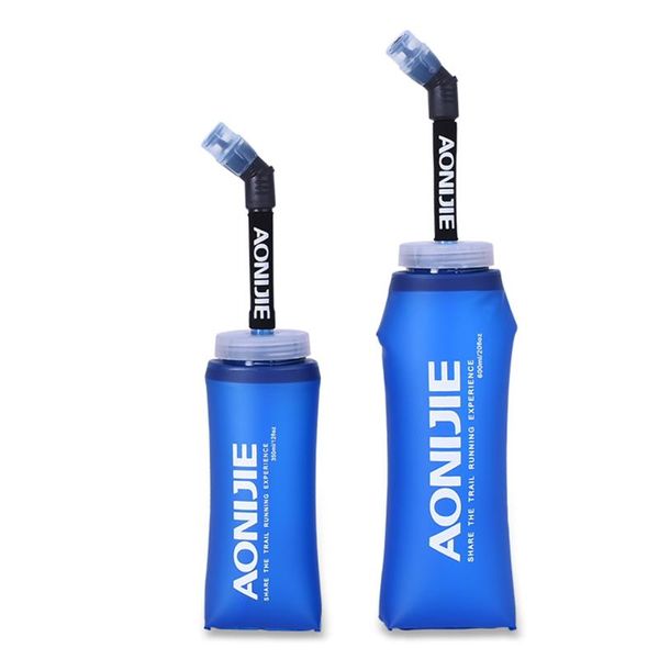 

350/600ml outdoor cycling water bottle gym sports foldable soft flask kettle mountain road bike water bottle bike accessory