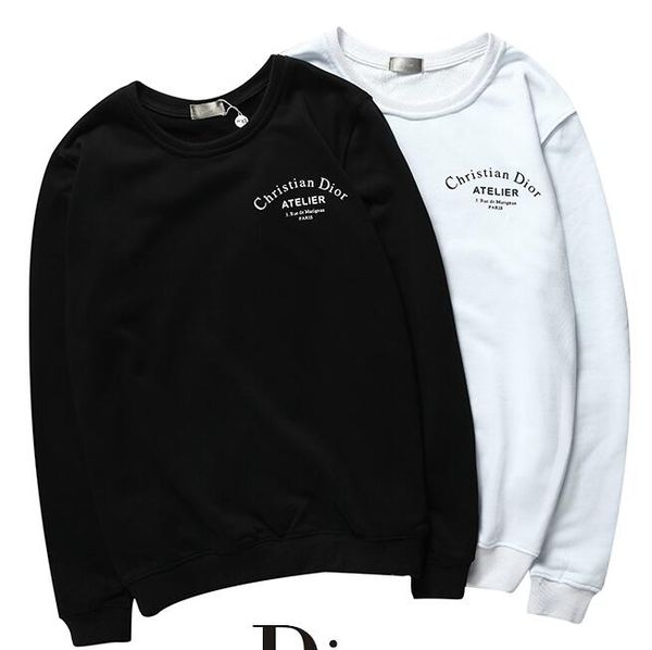 

2019 новый свитер моды классический шею письмо печать мужчин и женщин с длинными ру