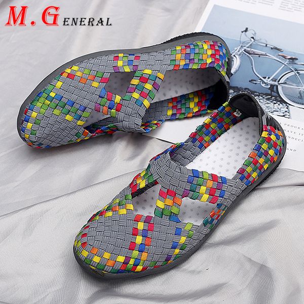 

plus size women's sport shoes women sneakers platform woven sports shoes woman lightweight running shoe outdoor slip-on shoe v11