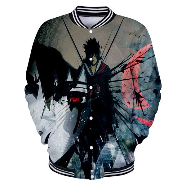 

ar 2019 new naruto baseball uniform women spring casual harajuku naruto baseball jackets ninja clothes plus size for men, Black;brown