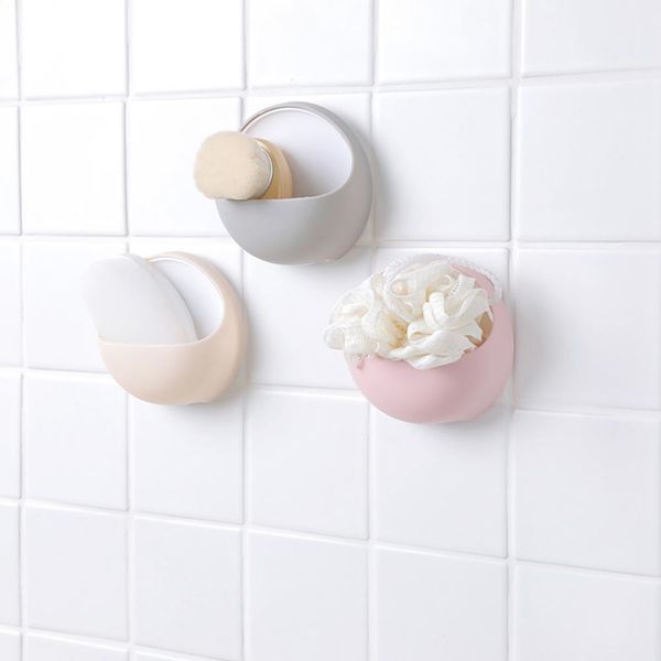 

plastic wall suction soap dish holder rack bathroom washroom soap organizer box kitchen organizer sink sponge holder other home storage or
