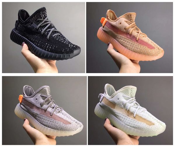 

new kids shoes kanye west sneakers designer popular baby boys girls kids running shoes for sale, Black