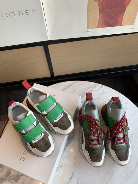 

new lace-up velcro daddy shoes little white shoes casual sneakers women's rainbow bottom candy color increased muffin shoes 333, Black