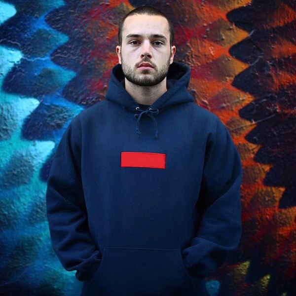 

22 color fa hion new color box logo hoodie hip hop treetwear cla ic embroidery letter marka fleece hoodie t y wy021, Black