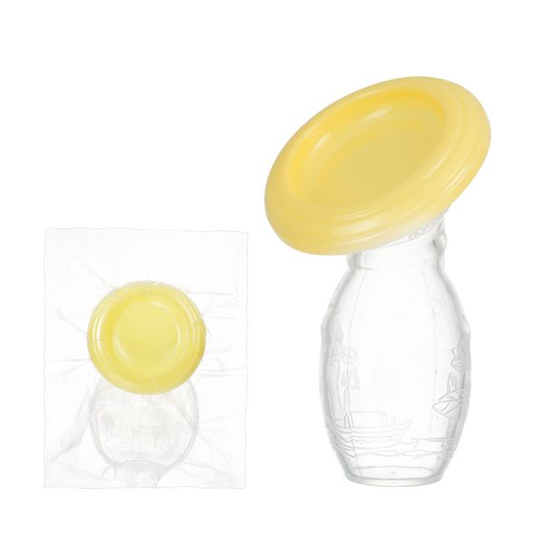 Bomba de mama manual alimentando coletor anti-transbordamento leite pamalheiro mamilão sucção com tampa c5831
