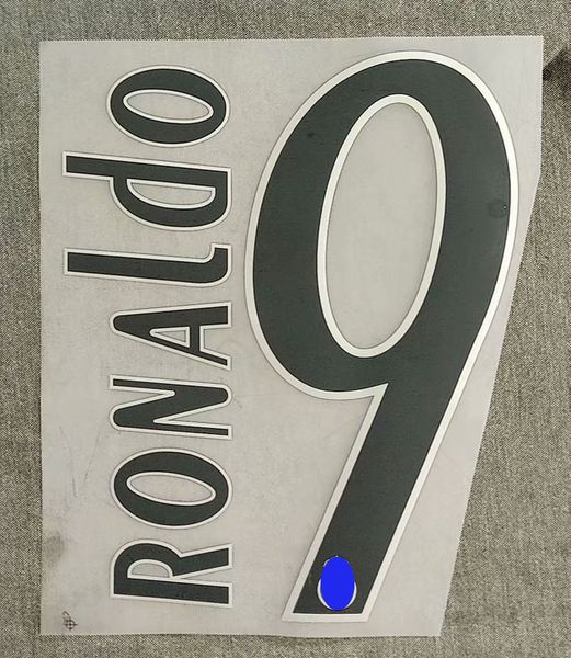 

2005 2006 #9 ronaldo nameset printing iron on transfer badge soccer patch